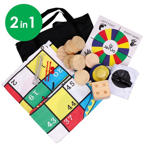 Giant Outdoor Snakes, Dots & Ladders Games - 2 in 1