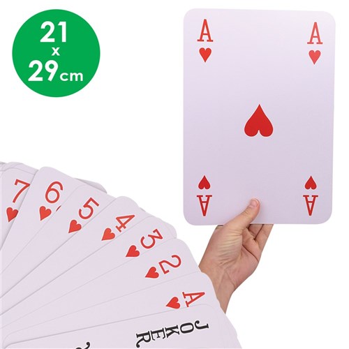 Giant Playing Cards - 21 x 29cm