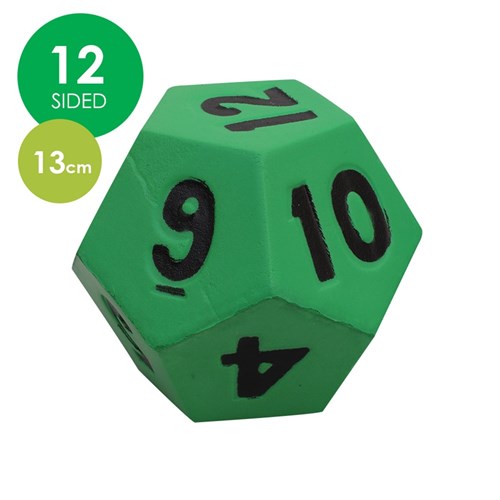 Giant Foam Die - 12 Sided - 13cm - Each