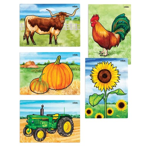Aqua Paint - Farm Memories - Pack of 5