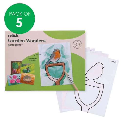 Aqua Paint - Garden Wonders - Pack of 5