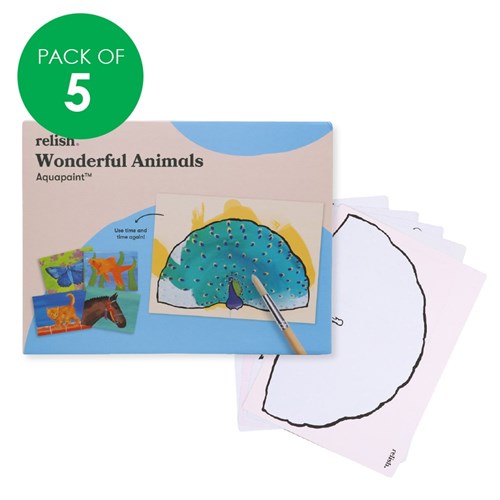 Aqua Paint - Wonderful Animals - Pack of 5