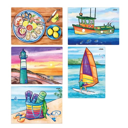 Aqua Paint - Coastal Escape - Pack of 5