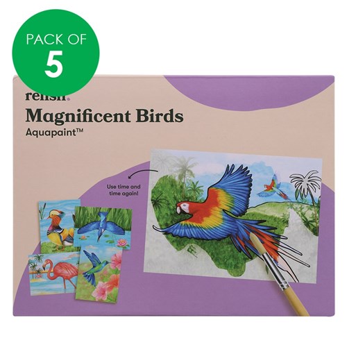 Aqua Paint - Magnificent Birds - Pack of 5