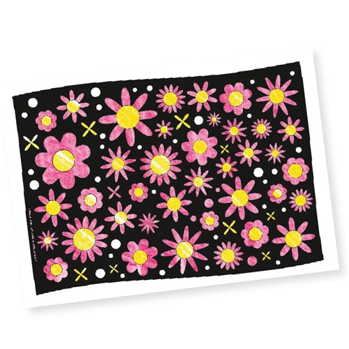 Colouring Sheets - Black Background - A3 - Pack of 10
