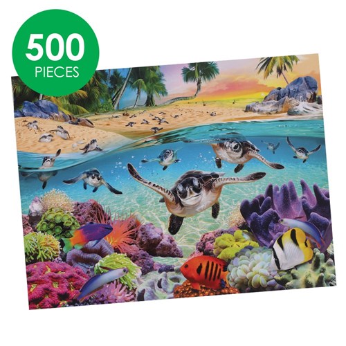 Ravensburger Puzzle - Race of the Baby Sea Turtles - 500 Large Pieces