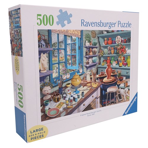 Ravensburger Puzzle - Pottery Studio Sanctuary - 500 Large Pieces