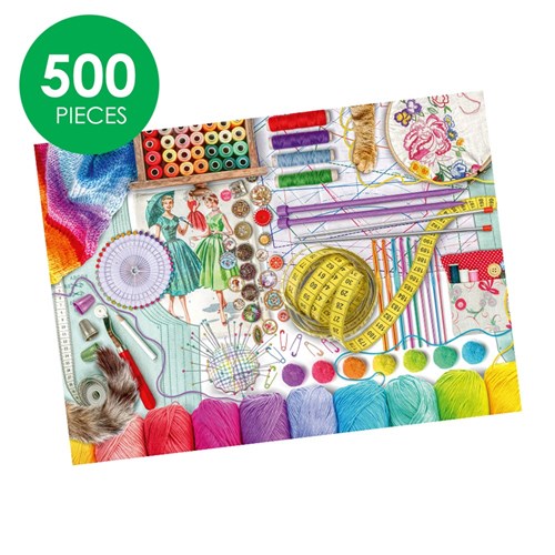 Ravensburger Puzzle - Needlework Station - 500 Large Pieces