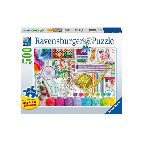 Ravensburger Puzzle - Needlework Station - 500 Large Pieces