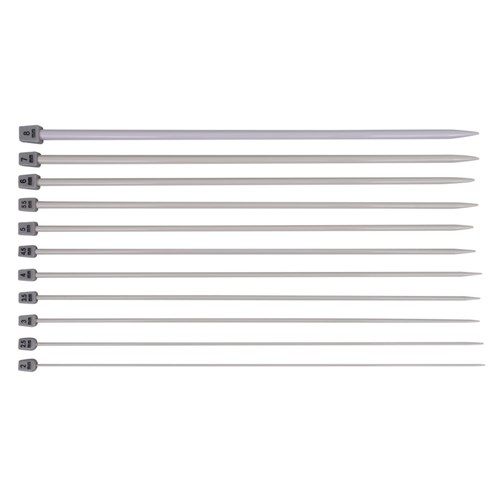 Knitting Needles - Aluminium - Pack of 11 Pairs