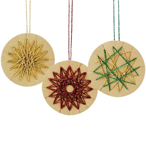 Christmas Weaving Ornaments