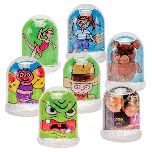 Illustrated Snow Globe Characters